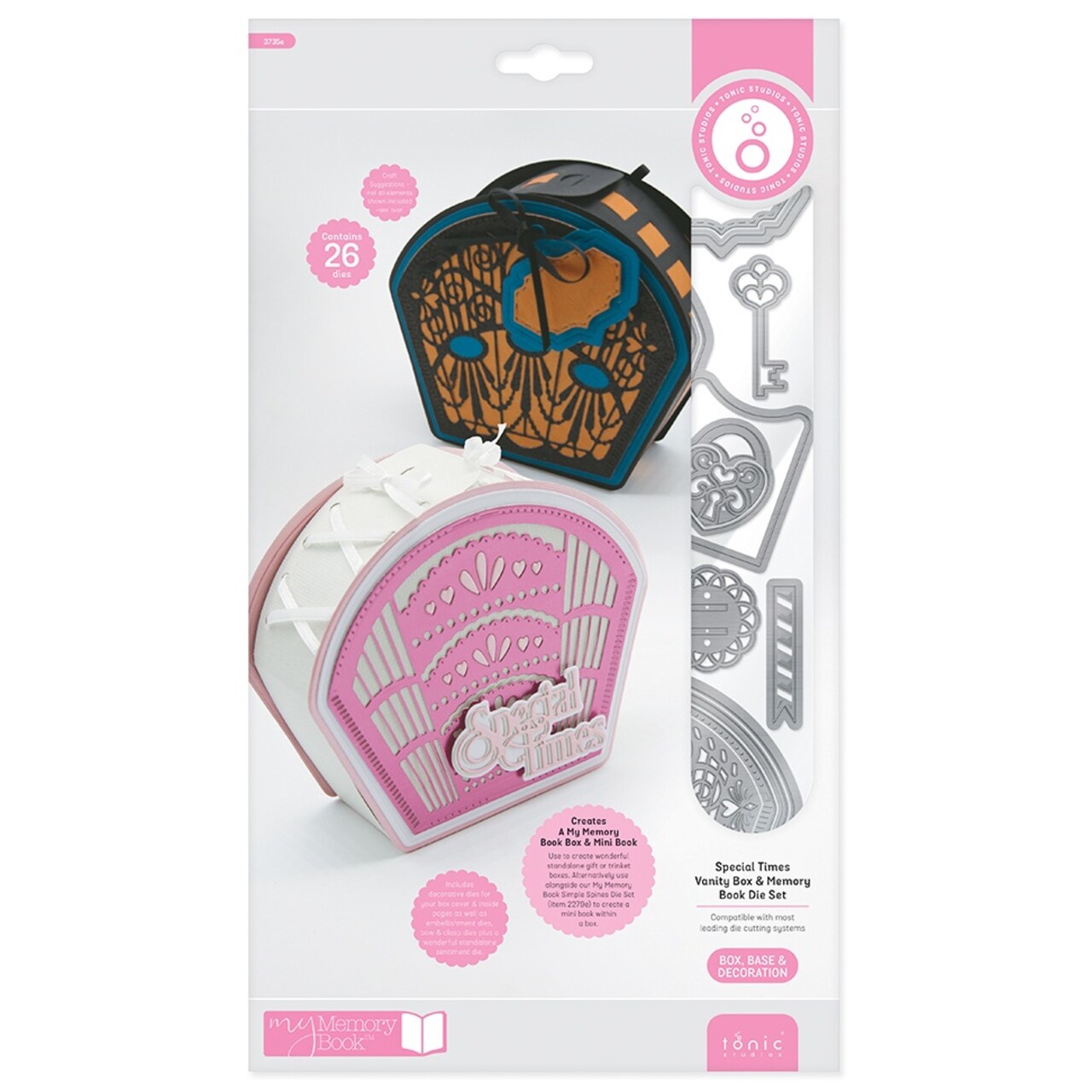 Tonic Studios - Special Times Vanity Box & Memory Book Die Set - 3735E